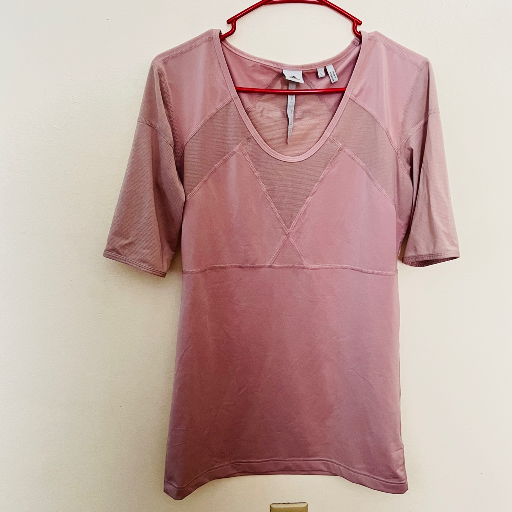 Adidas By Stella Mccartney Pink Short Sleeve Tee L